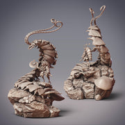 Fidelium Warrior Setina with Colossal Centipede Mordax - CobraMode | 28mm and 32mm | Wargaming | DnD | Tabletop Roleplaying