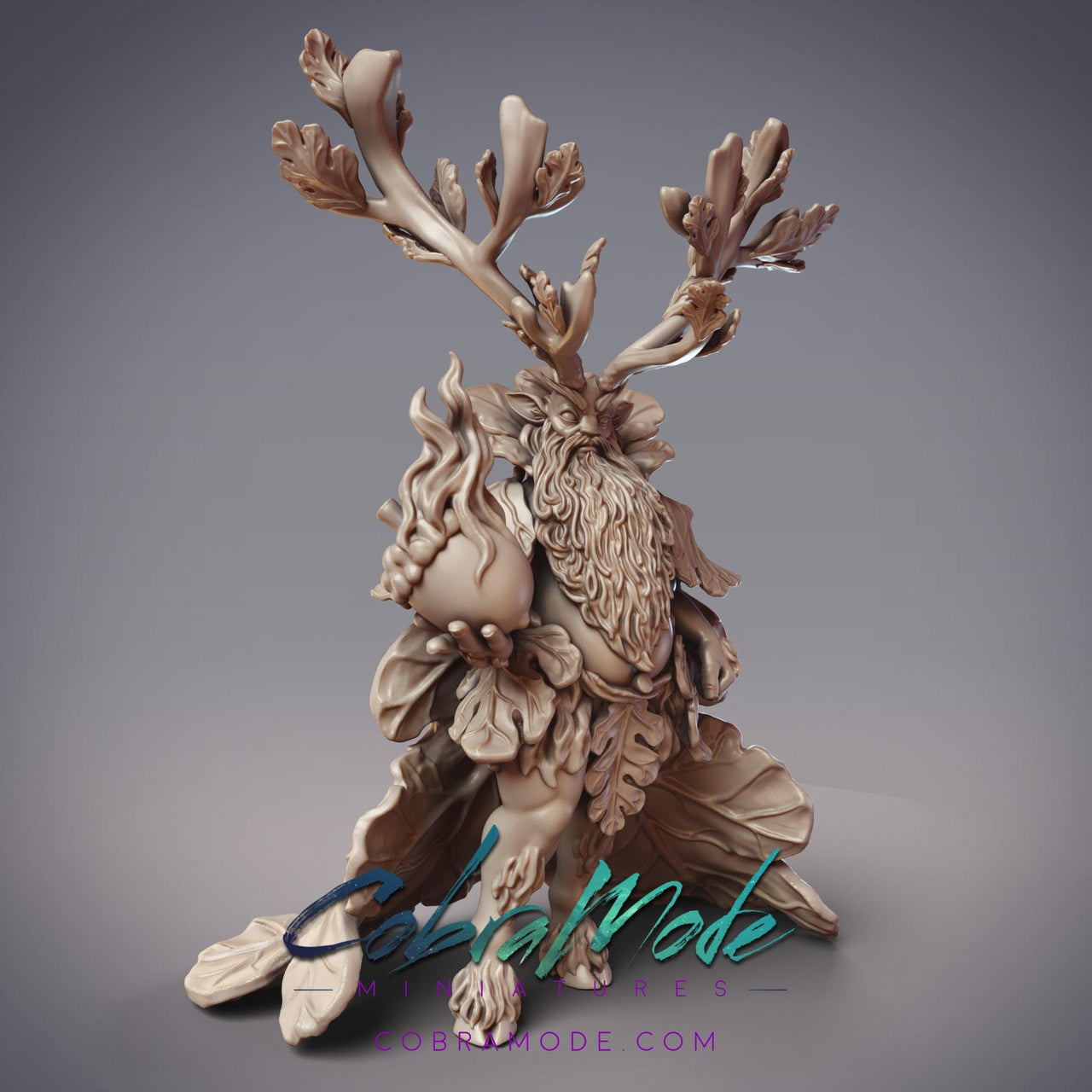 Ciorcal Druid Torramhan, Satyr Druid - CobraMode | 28mm and 32mm | Wargaming | DnD | Tabletop Roleplaying