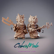 Dinovian Guards, Triceratops Folk Warrior - CobraMode | 28mm and 32mm | Wargaming | DnD | Tabletop Roleplaying