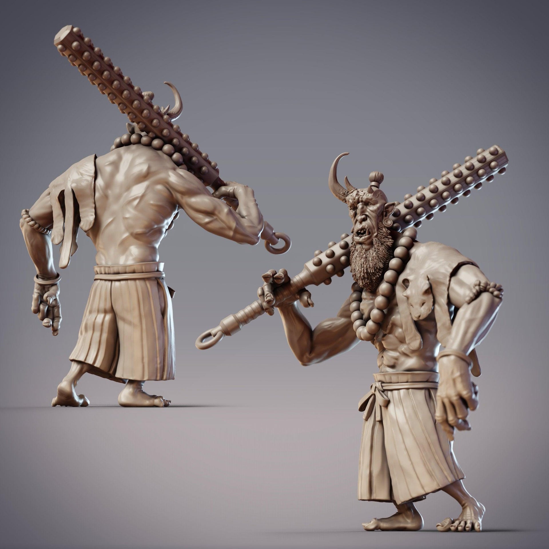 Oni Behemoth Kyokotsu, Demon Giant - CobraMode | 28mm and 32mm | Wargaming | DnD | Tabletop Roleplaying