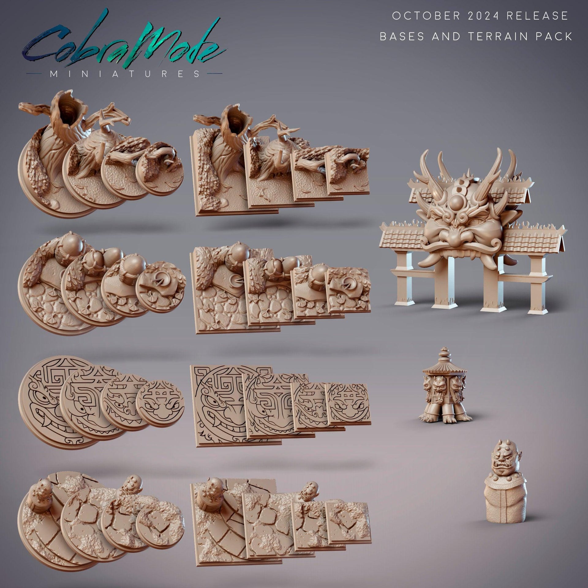 Oni Children Kozue & Futaba, Demon Kids - CobraMode | 28mm and 32mm | Wargaming | DnD | Tabletop Roleplaying