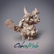 Goksagu Smith Apprentice Ugmak, Pig Blacksmith - CobraMode | 28mm and 32mm | Wargaming | DnD | Tabletop Roleplaying