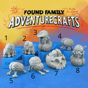 cute intellect devourers, Brain Puppies - Found Family Adventurecrafts | 28mm and 32mm | Wargaming | DnD | Tabletop Roleplaying