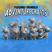 Wizard Kobold - Found Family Adventurecrafts | 28mm and 32mm | Wargaming | DnD | Tabletop Roleplaying