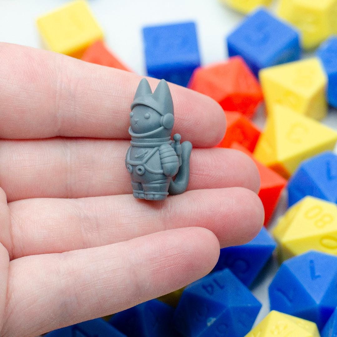 Scifi Peanut Cats, Cartoon Cat Adventurers - Found Family Adventurecrafts | 28mm and 32mm | Wargaming | DnD | Tabletop Roleplaying
