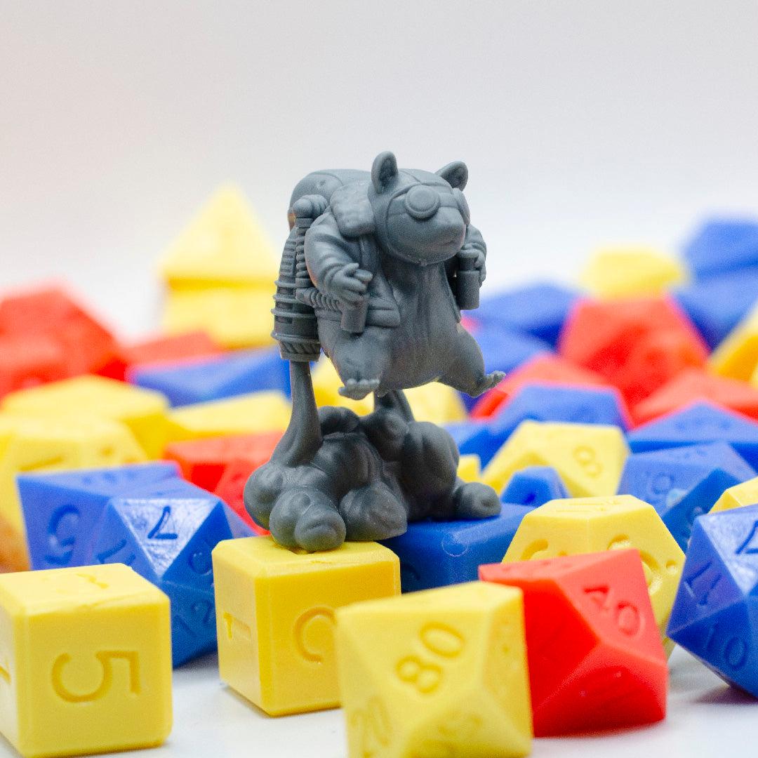 Giant Space Hamster, Rocket Ham - Found Family Adventurecrafts | 28mm and 32mm | Wargaming | DnD | Tabletop Roleplaying