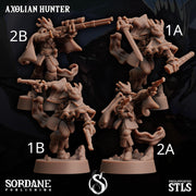 Axolian Hunter, Axolotl Folk Rogue - Sordane Publishing | 28mm and 32mm | Wargaming | DnD | Tabletop Roleplaying
