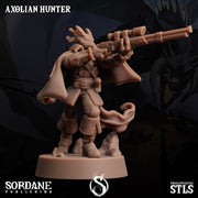 Axolian Hunter, Axolotl Folk Rogue - Sordane Publishing | 28mm and 32mm | Wargaming | DnD | Tabletop Roleplaying