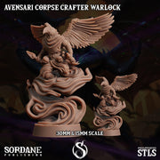 Avensari Corpse Crafter Warlock - Sordane Publishing | 28mm and 32mm | Wargaming | DnD | Tabletop Roleplaying