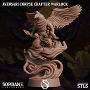 Avensari Corpse Crafter Warlock - Sordane Publishing | 28mm and 32mm | Wargaming | DnD | Tabletop Roleplaying