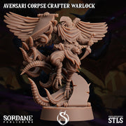 Avensari Corpse Crafter Warlock - Sordane Publishing | 28mm and 32mm | Wargaming | DnD | Tabletop Roleplaying