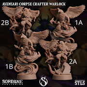 Avensari Corpse Crafter Warlock - Sordane Publishing | 28mm and 32mm | Wargaming | DnD | Tabletop Roleplaying