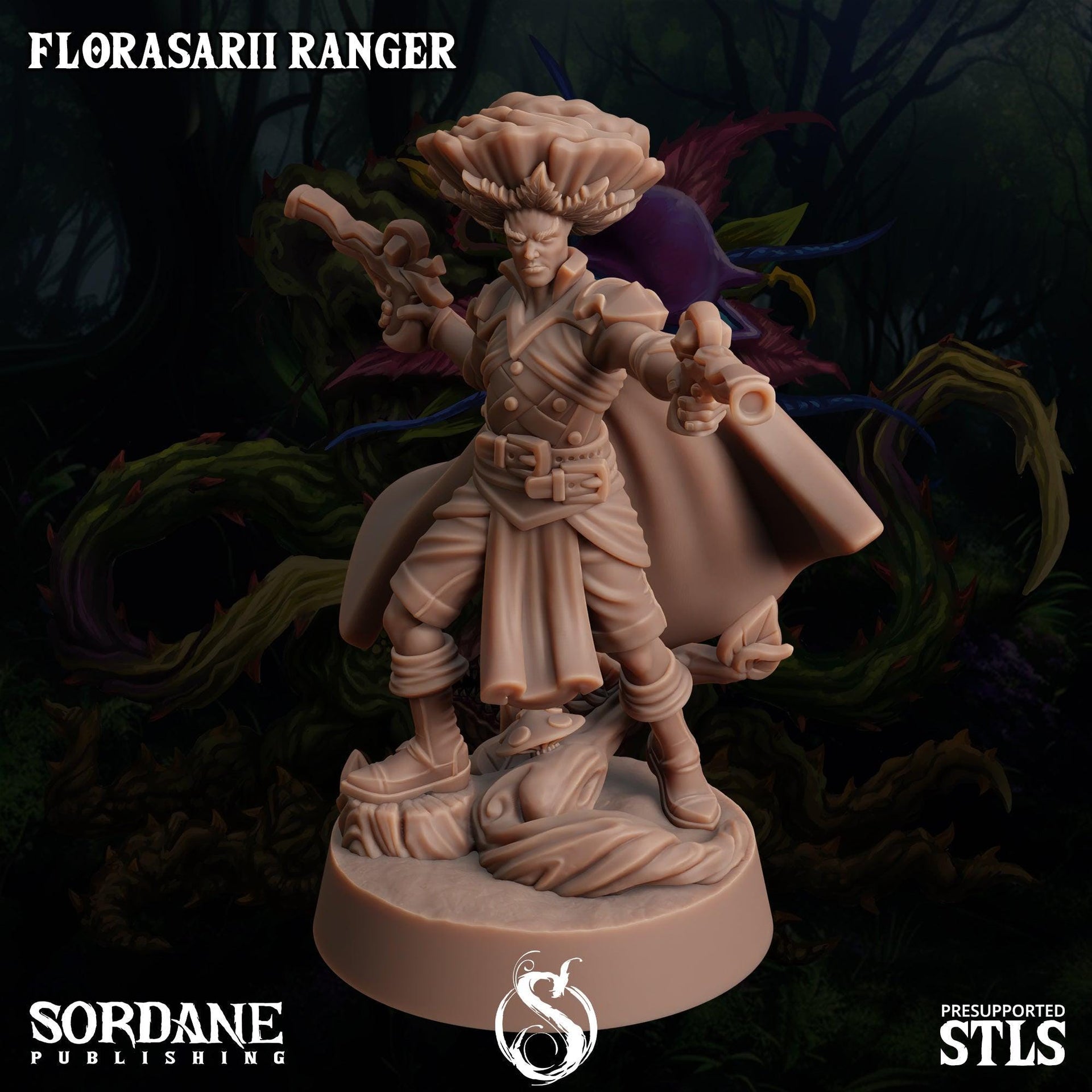 Florasarii Ranger, Flower folk Archer - Sordane Publishing | 28mm and 32mm | Wargaming | DnD | Tabletop Roleplaying