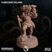 Florasarii Paladin, Flower folk Knight - Sordane Publishing | 28mm and 32mm | Wargaming | DnD | Tabletop Roleplaying
