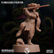 Florasarii Fighter, Flower folk Warrior- Sordane Publishing | 28mm and 32mm | Wargaming | DnD | Tabletop Roleplaying