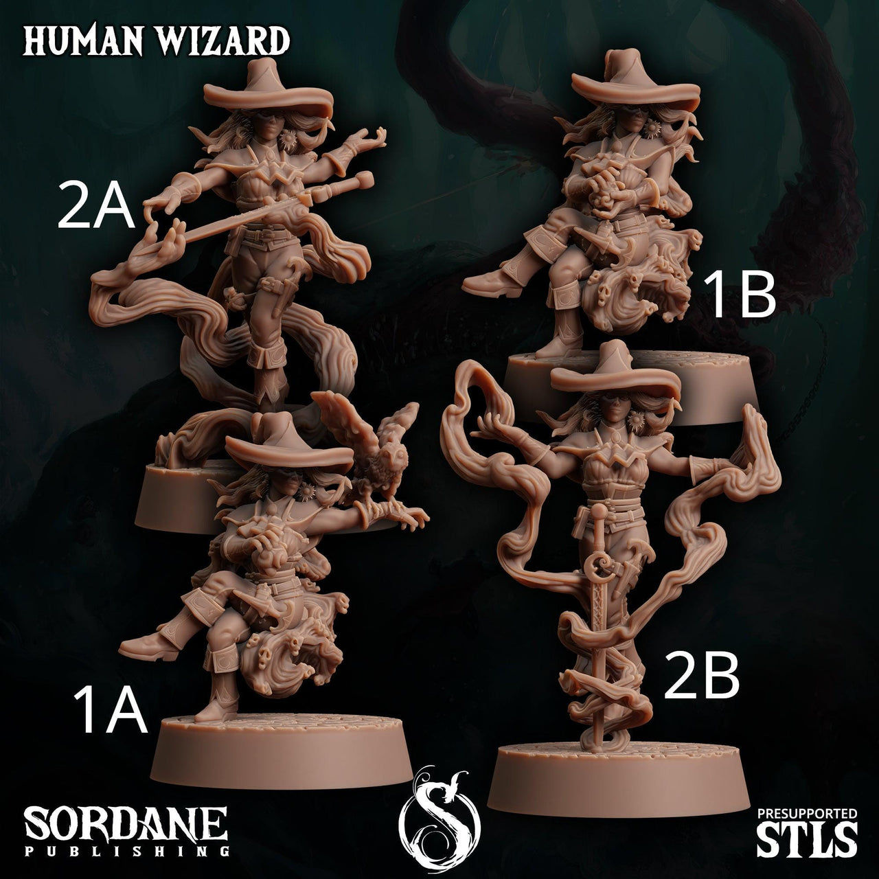 Human Wizard - Sordane Publishing | 28mm and 32mm | Wargaming | DnD | Tabletop Roleplaying