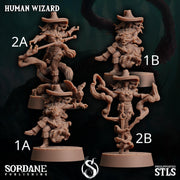 Human Wizard - Sordane Publishing | 28mm and 32mm | Wargaming | DnD | Tabletop Roleplaying