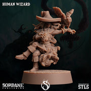 Human Wizard - Sordane Publishing | 28mm and 32mm | Wargaming | DnD | Tabletop Roleplaying