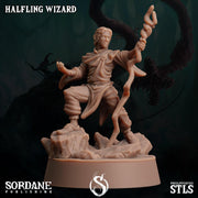 Halfling Wizard - Sordane Publishing | 28mm and 32mm | Wargaming | DnD | Tabletop Roleplaying