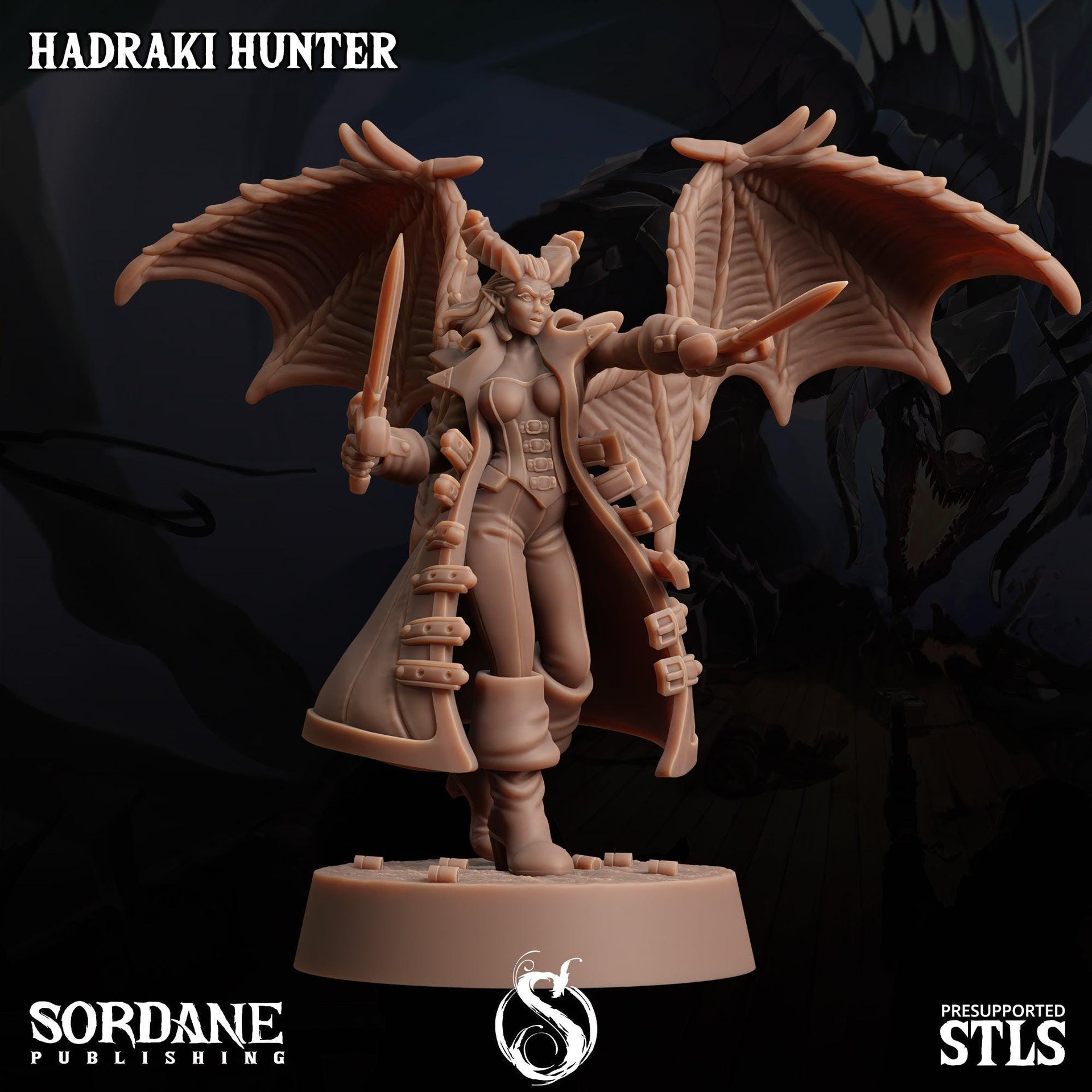 Hadraki Hunter, Demonfolk Rogue - Sordane Publishing | 28mm and 32mm | Wargaming | DnD | Tabletop Roleplaying