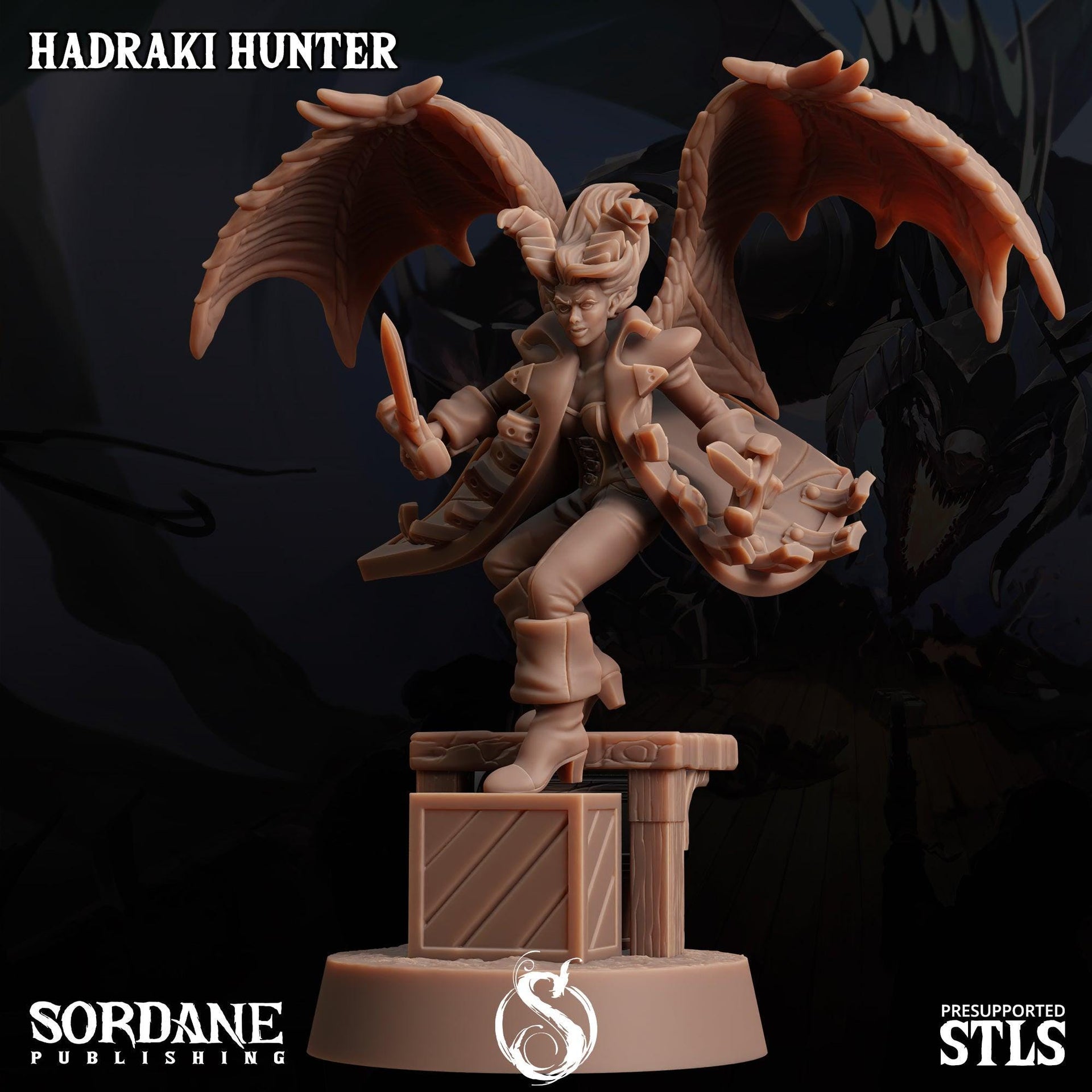 Hadraki Hunter, Demonfolk Rogue - Sordane Publishing | 28mm and 32mm | Wargaming | DnD | Tabletop Roleplaying