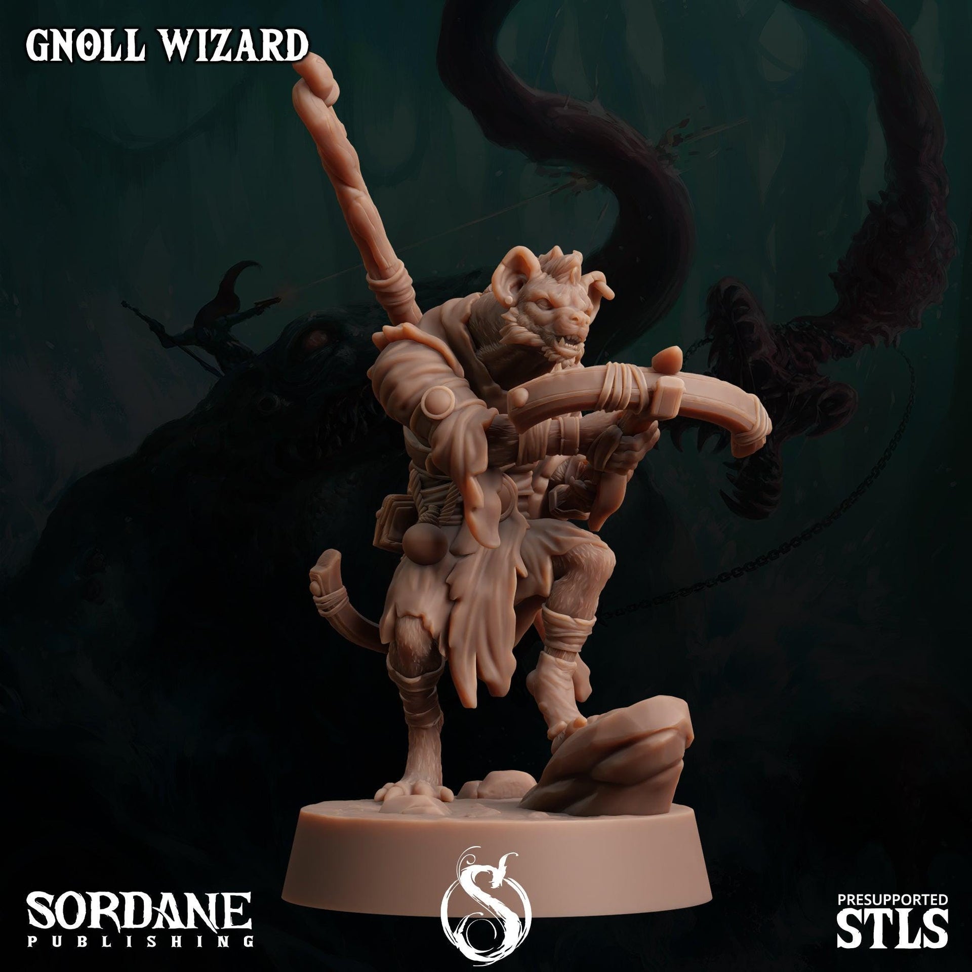Gnoll Wizard - Sordane Publishing | 28mm and 32mm | Wargaming | DnD | Tabletop Roleplaying
