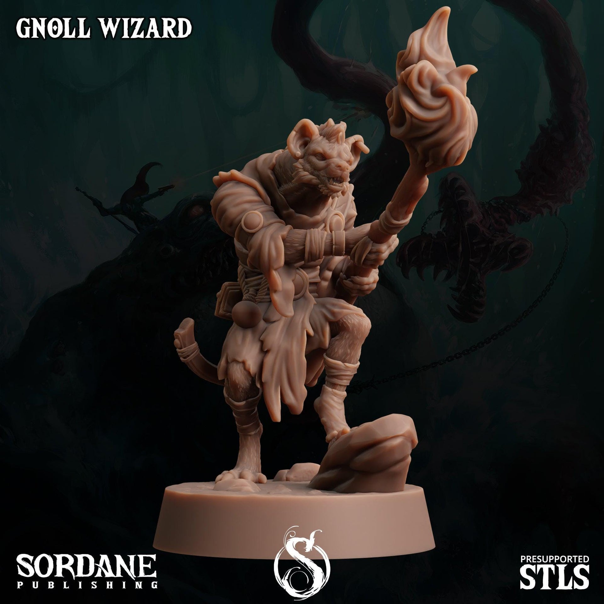 Gnoll Wizard - Sordane Publishing | 28mm and 32mm | Wargaming | DnD | Tabletop Roleplaying