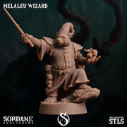 Melaleu Wizard , Pandafolk Mage - Sordane Publishing | 28mm and 32mm | Wargaming | DnD | Tabletop Roleplaying
