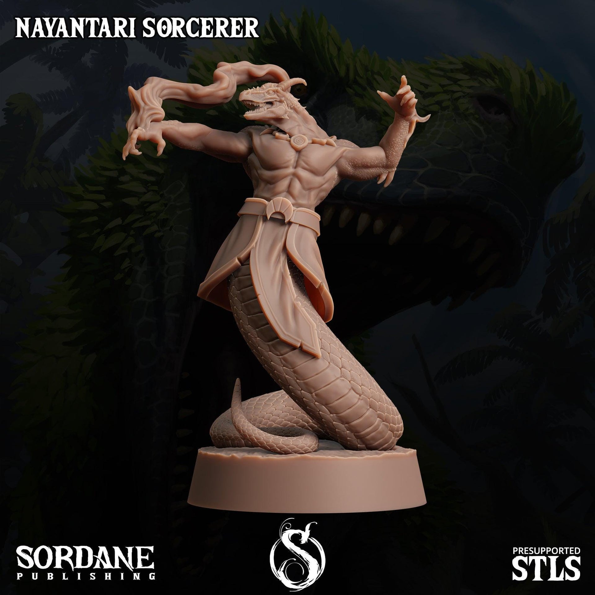 Nayantari Rogue, Snakefolk Thief- Sordane Publishing | 28mm and 32mm | Wargaming | DnD | Tabletop Roleplaying