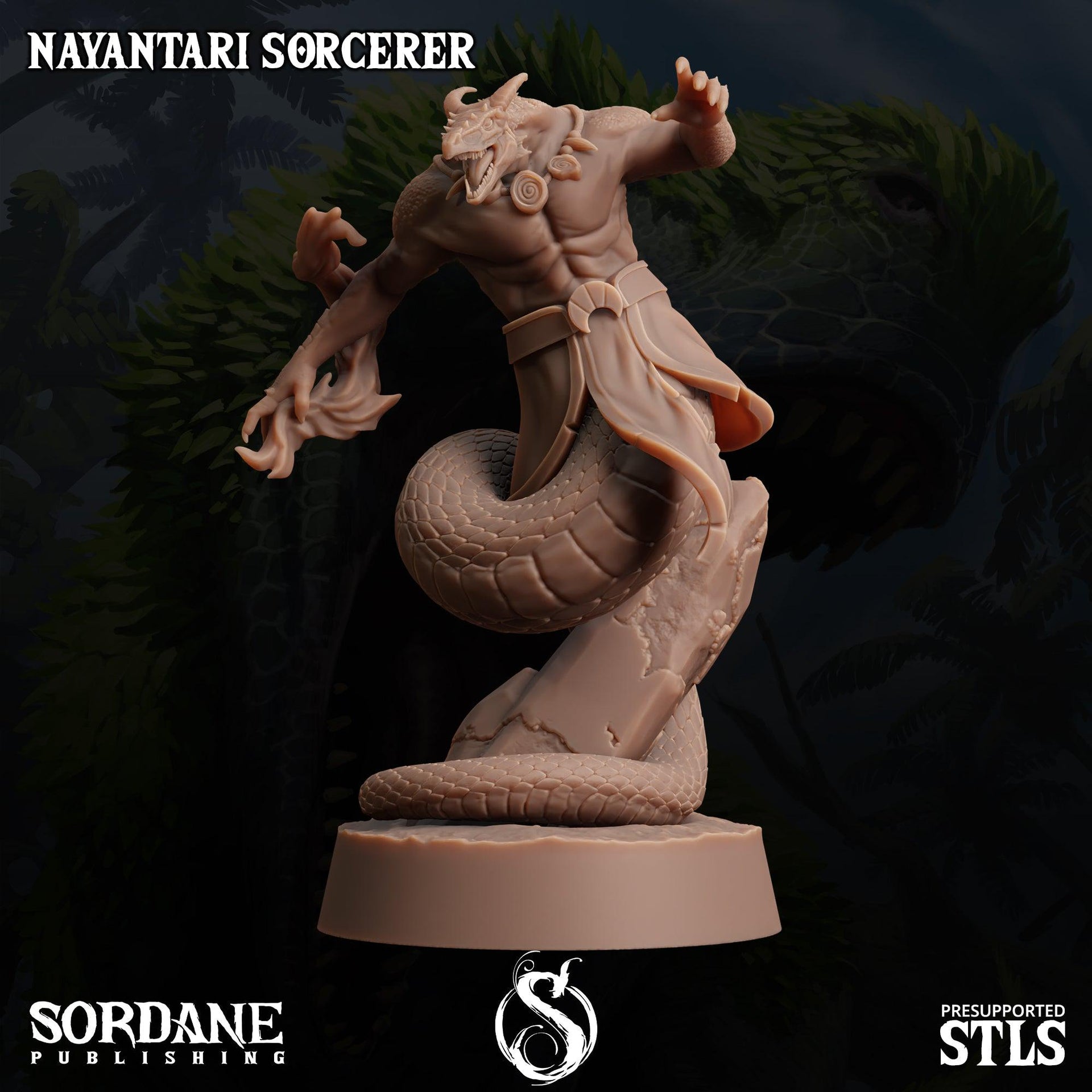 Nayantari Rogue, Snakefolk Thief- Sordane Publishing | 28mm and 32mm | Wargaming | DnD | Tabletop Roleplaying