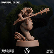Nayantari Cleric, Snakefolk Paladin - Sordane Publishing | 28mm and 32mm | Wargaming | DnD | Tabletop Roleplaying