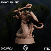 Nayantari Cleric, Snakefolk Paladin - Sordane Publishing | 28mm and 32mm | Wargaming | DnD | Tabletop Roleplaying
