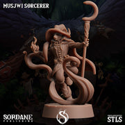 Musjwi Sorcerer, Mousefolk Mage - Sordane Publishing | 28mm and 32mm | Wargaming | DnD | Tabletop Roleplaying