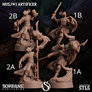 Musjwi Artificer, Mousefolk Inventor - Sordane Publishing | 28mm and 32mm | Wargaming | DnD | Tabletop Roleplaying
