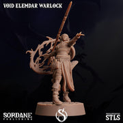 Void Elemdar Warlock - Sordane Publishing | 28mm and 32mm | Wargaming | DnD | Tabletop Roleplaying
