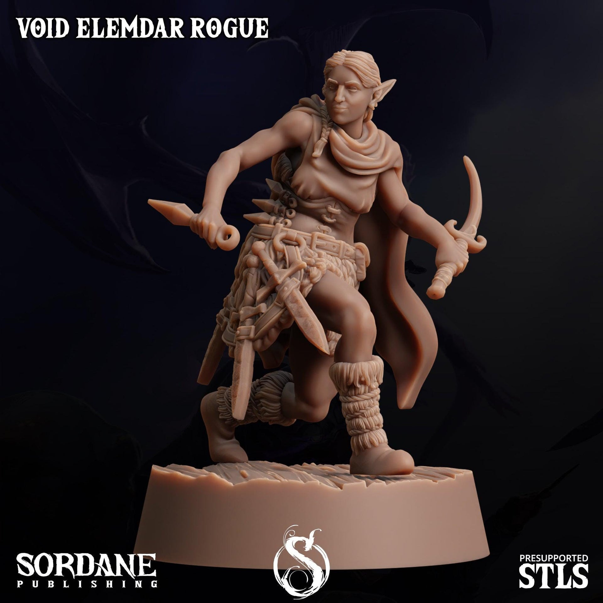Void Elemdar Rogue - Sordane Publishing | 28mm and 32mm | Wargaming | DnD | Tabletop Roleplaying
