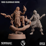 Void Elemdar Monk - Sordane Publishing | 28mm and 32mm | Wargaming | DnD | Tabletop Roleplaying