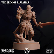 Void Elemdar Barbarian - Sordane Publishing | 28mm and 32mm | Wargaming | DnD | Tabletop Roleplaying