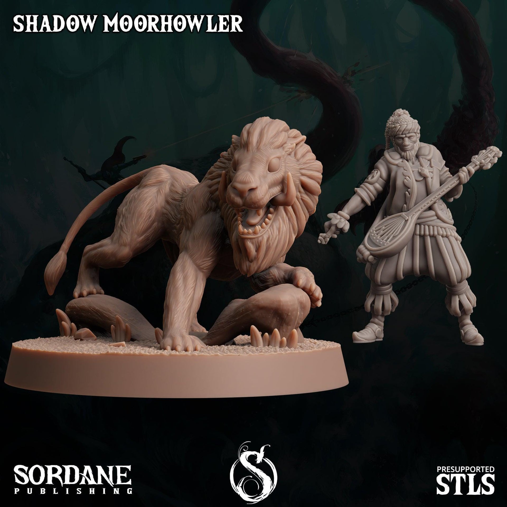 Shadow Moorhowler, Tusked Lion - Sordane Publishing | 28mm and 32mm | Wargaming | DnD | Tabletop Roleplaying