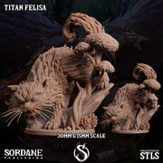 Titan Felisa, Giant Cat Monster - Sordane Publishing | 28mm and 32mm | Wargaming | DnD | Tabletop Roleplaying