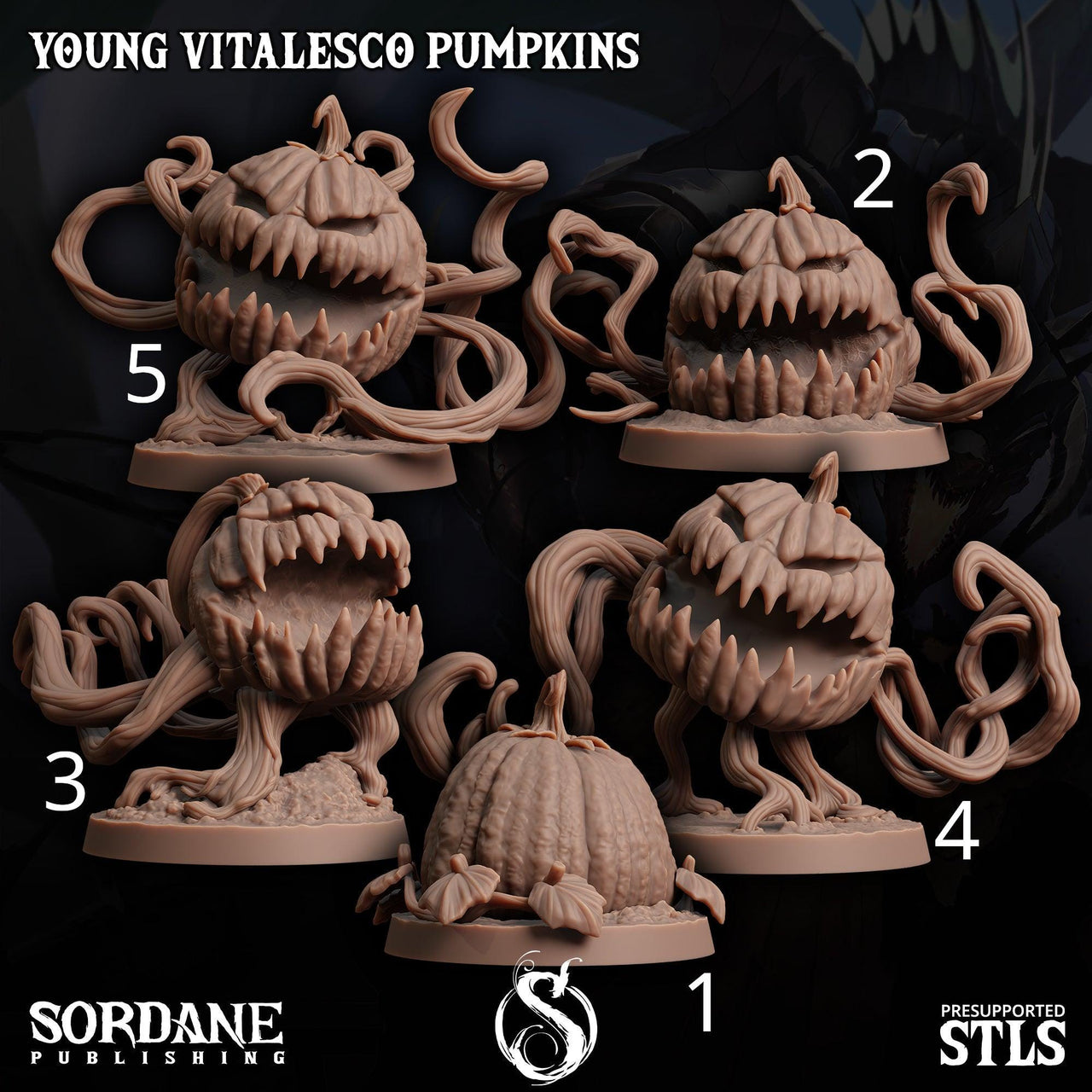 Young Vitalesco Pumpkin - Sordane Publishing | 28mm and 32mm | Wargaming | DnD | Tabletop Roleplaying