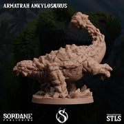 Armatrah Ankylosaurus, Stone Dinosaur- Sordane Publishing | 28mm and 32mm | Wargaming | DnD | Tabletop Roleplaying