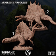 Ardorsus Spinosaurus,Sail Finned Dinosaur- Sordane Publishing | 28mm and 32mm | Wargaming | DnD | Tabletop Roleplaying
