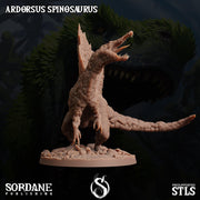 Ardorsus Spinosaurus,Sail Finned Dinosaur- Sordane Publishing | 28mm and 32mm | Wargaming | DnD | Tabletop Roleplaying