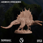 Ardorsus Spinosaurus,Sail Finned Dinosaur- Sordane Publishing | 28mm and 32mm | Wargaming | DnD | Tabletop Roleplaying