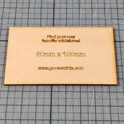 Miniature Bases - 60x100mm Rectangle, 3mm thick Plywood | 28mm and 32mm | Wargaming | DnD | Tabletop Roleplaying
