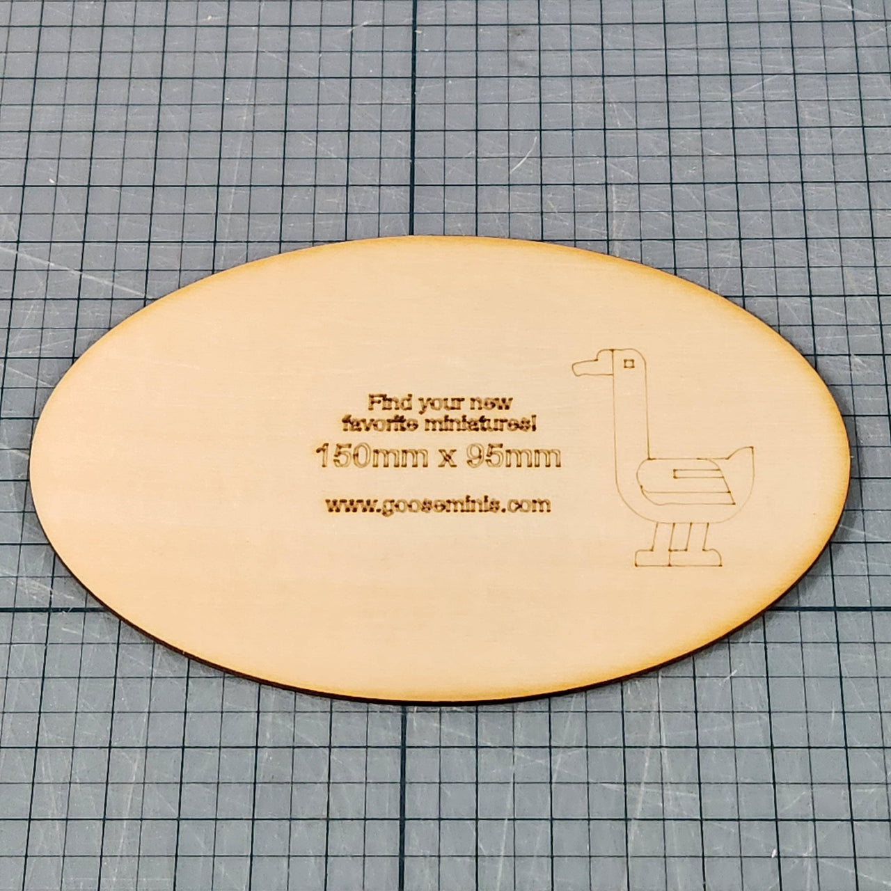 Miniature Bases - 150x95mm Ovall, 3mm thick Plywood | 28mm and 32mm | Wargaming | DnD | Tabletop Roleplaying