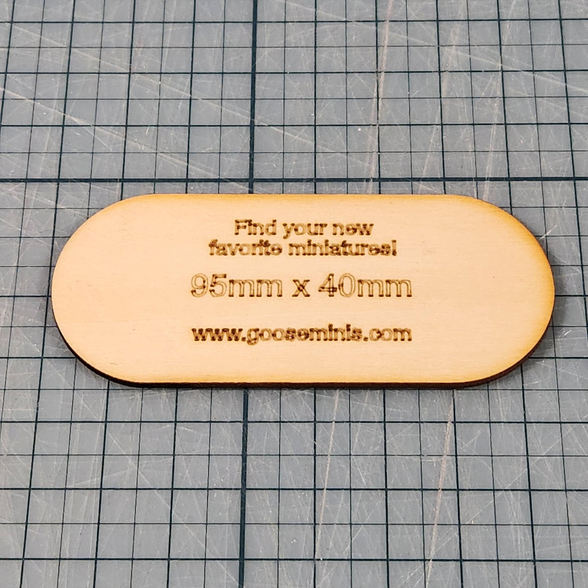 Miniature Bases - 95x40mm Pill, 3mm thick Plywood | 28mm and 32mm | Wargaming | DnD | Tabletop Roleplaying