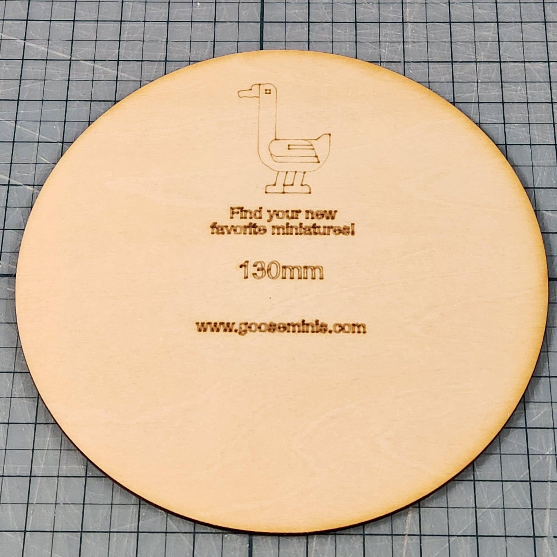 Miniature Bases - 130mm Circle, 3mm thick Plywood | 28mm and 32mm | Wargaming | DnD | Tabletop Roleplaying