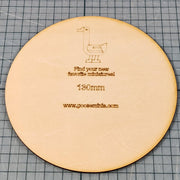 Miniature Bases - 130mm Circle, 3mm thick Plywood | 28mm and 32mm | Wargaming | DnD | Tabletop Roleplaying